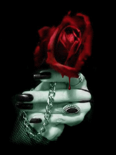 rose rouge scintillante
