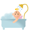 bain 10 bebe au bain